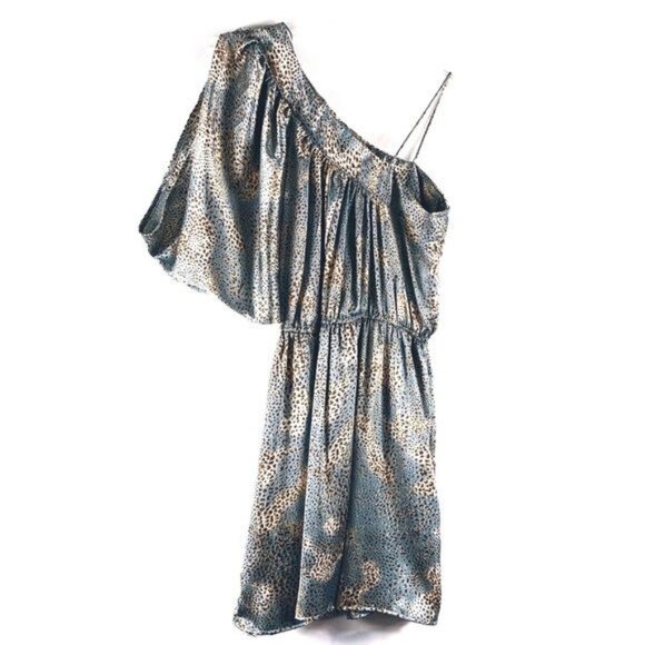 Angie Leopard Print Mini Unlined Lightweight Dress Size Junior’s Size Small - Picture 2 of 6